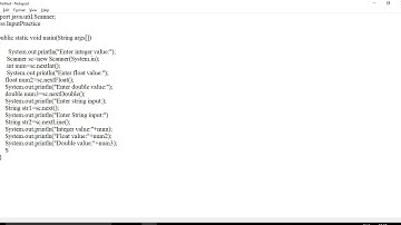 Java Lecture 28-Scanner class example