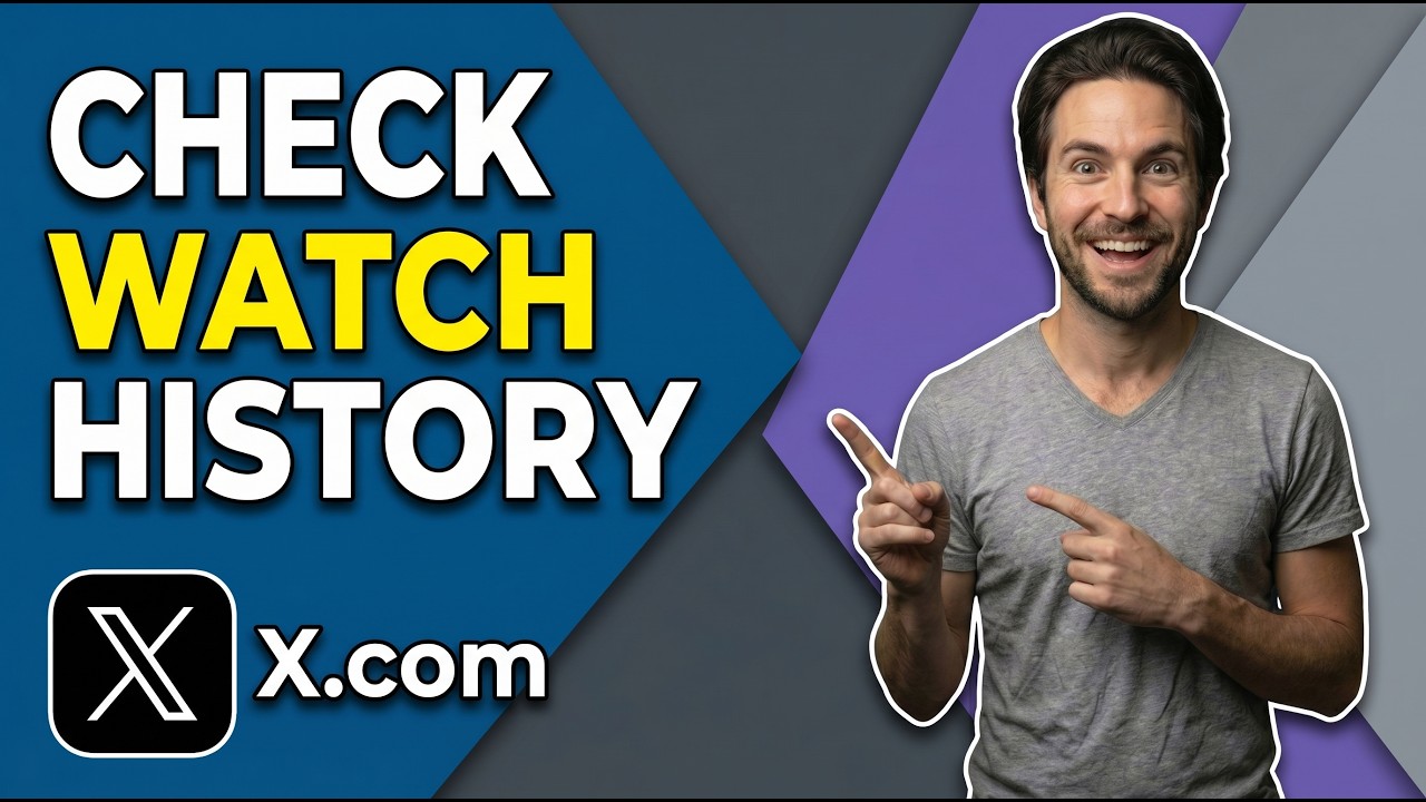 How To Check Watch History In X.Com / Twitter (Easy Guide) - YouTube