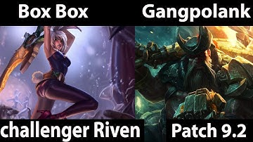 [ Box Box ] Riven vs Gangplank [ Gangpolank ] Top - BACK IN CALIFONIA