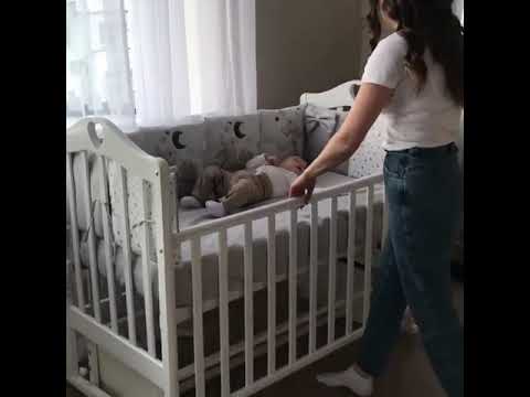 Детская кроватка Антел Каролина-3/5 автостенка универсальный маятник белая