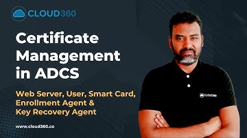 Certificate Management in ADCS | Web, User, Smart Card, Enrollment Agent &  Key Recovery Agent Cert