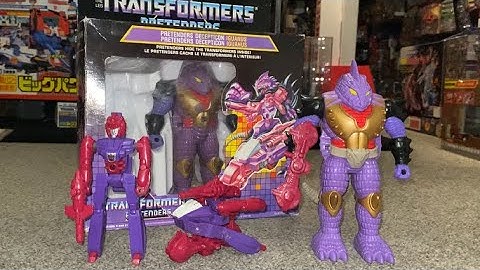 Transformers generation one Iguanus review. G1 pretender complete collection comparison not legacy