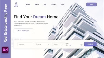 UI Design - Real Estate Landing Page USING ADOBE XD