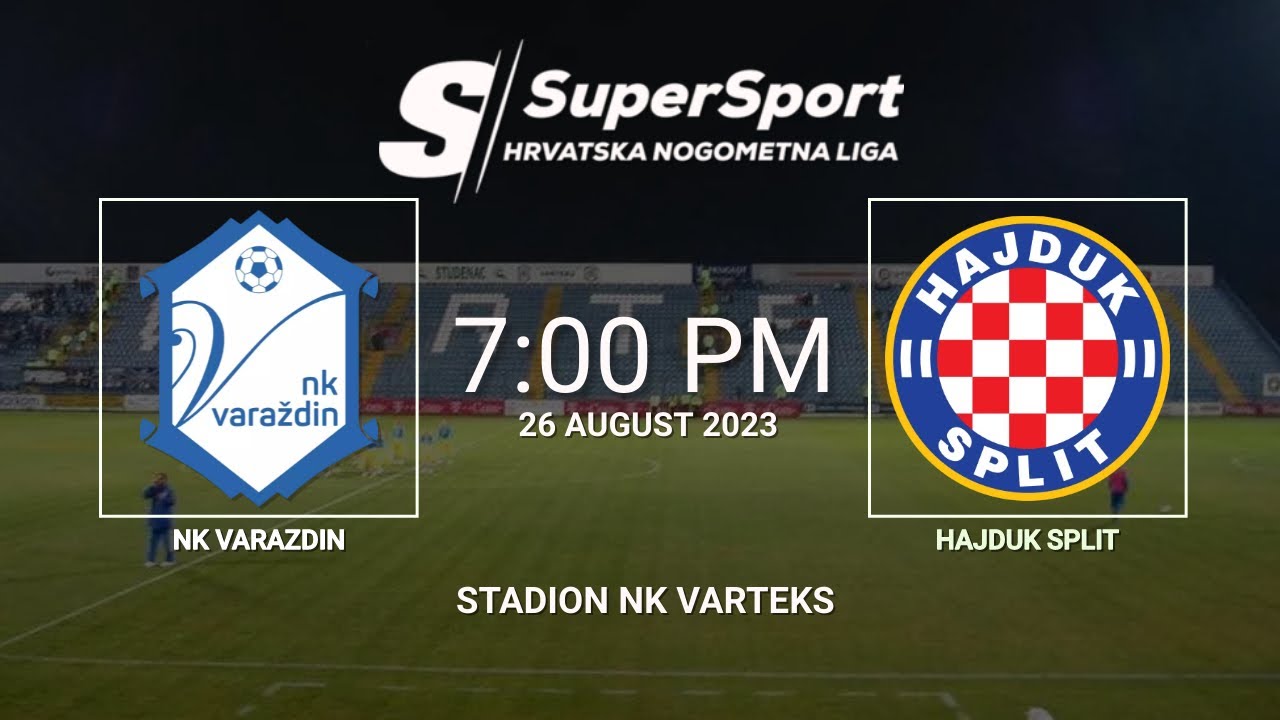 Varazdin vs Hajduk Split  Hrvatska Nogometna Liga 2022-23 