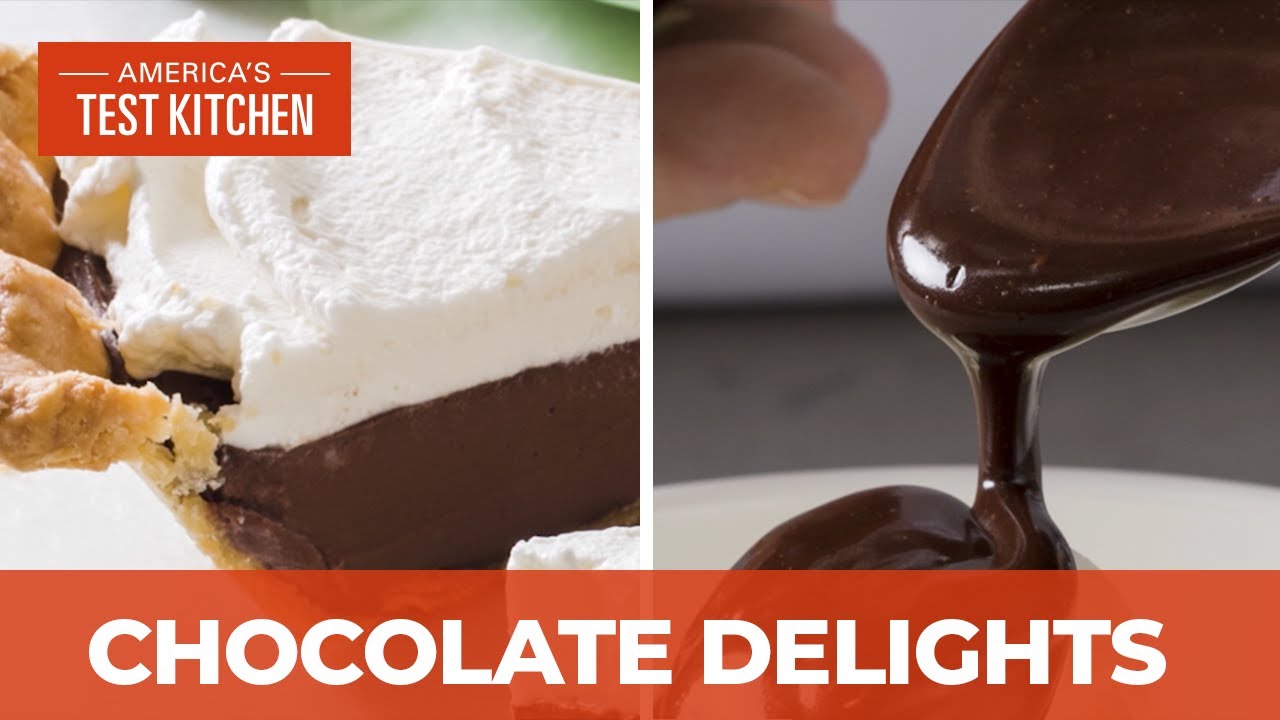 How to Make Chocolate Cream Pie with a Super Flaky Crust and Dark Chocolate Fudge Sauce | America