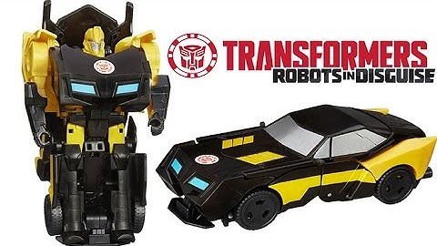 Transformers Robots in Disguise 1-Step Changers Night Ops Bumblebee Figure Toy Review