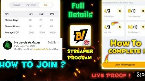 how to complete average ccv on booyah / how to join booyah streams program/no level achieve problem