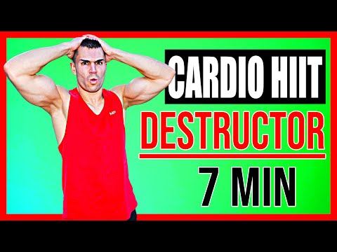 ⚡ *BRUTAL* Cardio HIIT 7 MINUTOS para QUEMAR GRASA 🔥 Rutina RÁPIDA 7 Minutos En CASA [BAJAR de PESO]