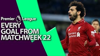 Every goal from Premier League Matchweek 22 | NBC Sports