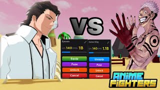 Who’s better between lvl 140 Aizen And lvl 140 Sukuna | Anime Fighters Simulator