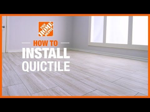 How To Install QuicTile by @Daltile  Porcelain Tile | The Home Depot