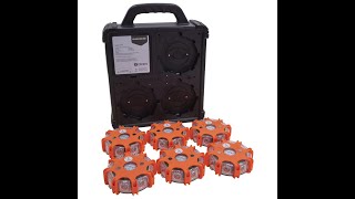 Led Signalleuchten-Set 6Er Syncflare Orange - Rotblaugelb Feuerwehrstore Warnleuchte Feuerwehr