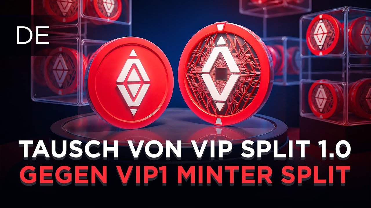 So tauschen Sie VIP SPLIT 1.0 gegen VIP1 MINTER SPLIT im Ultima-Netzwerk