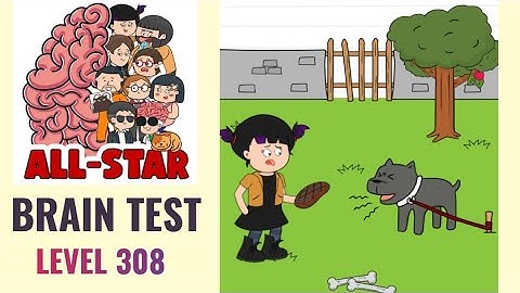 Brain Test All Star Level 308 | She must feed that scary dog | Walkthrough