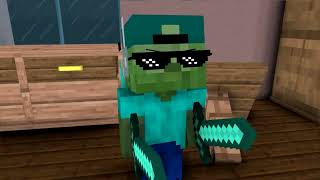 Mini Monsters GRANNY and GRANDPA escape HORROR GAME challenge! - Minecraft Animation