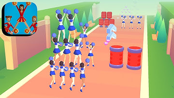 Cheerleader Run 3D - All Levels Gameplay Android,ios (Part 1)
