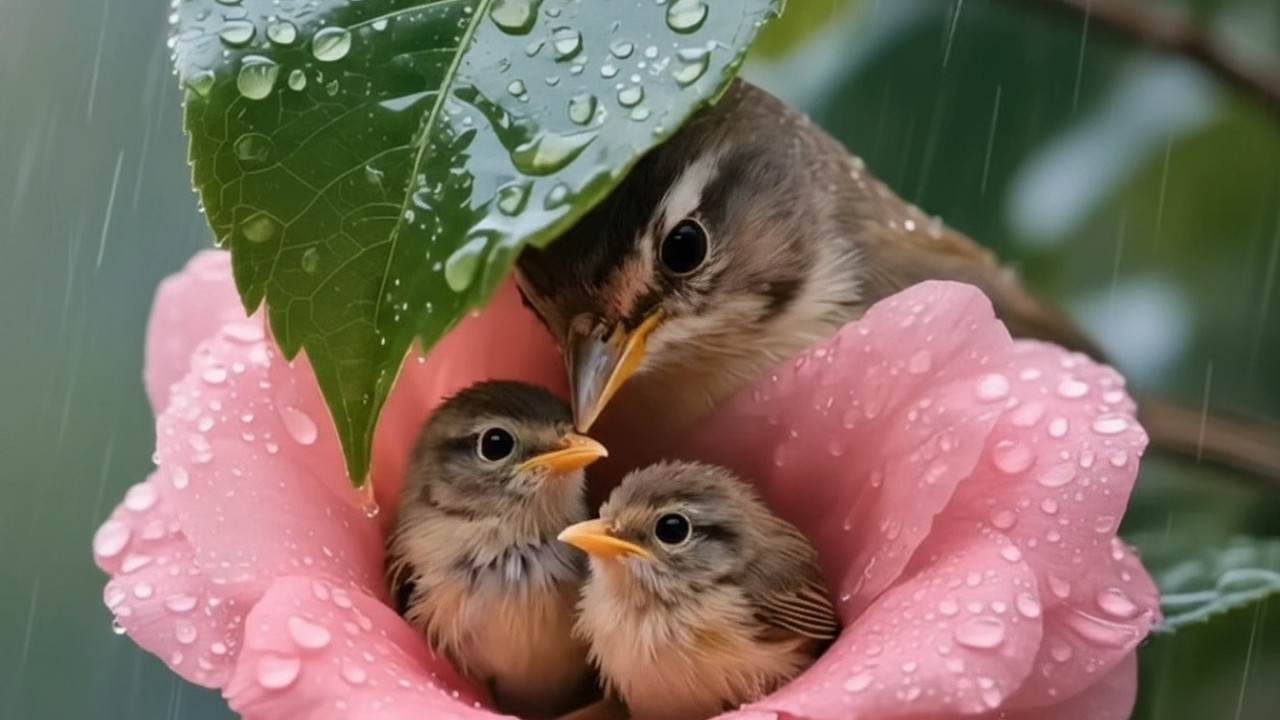 Forest Echo in Soft Hues | 3 Hours of Gentle Ambient Piano & Peaceful Forest Sounds