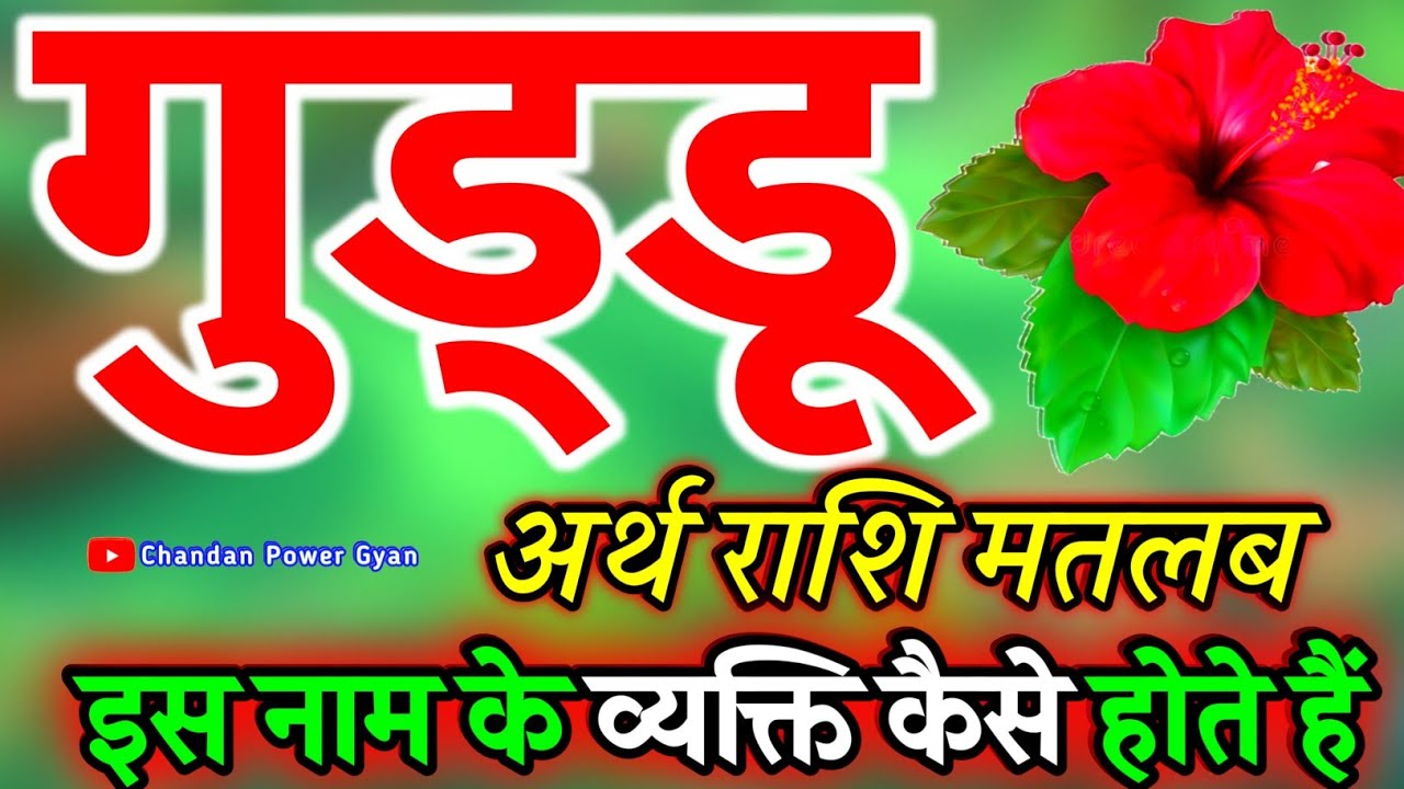 गुड्डू नाम के लड़के कैसे होते हैं 🌹 Guddu naam ka matlab janiye 🌹 Guddu name video status 🌹 rashifal