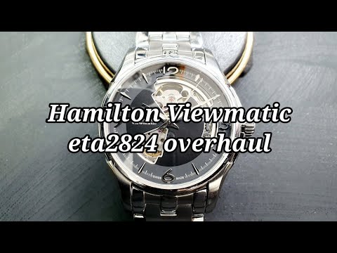 [명품시계수리] 해밀턴 뷰매틱 eta2824 오버홀 (Hamilton Viewmati  eta2824 overhaul)
