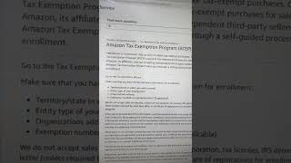How to set up your tax exempt on amazon