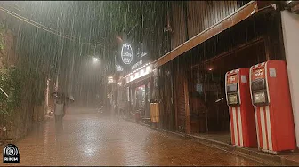 Nobody Knows I Walked in the Heavy Rain All Night. Relaxing Sound for Sleep Meditation. White Noise.