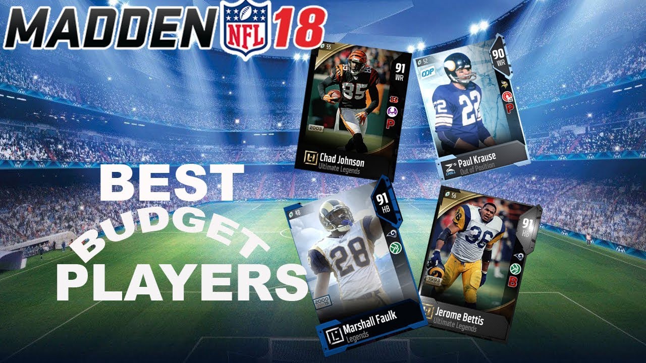 BEST BUDGET WR'S AND RB'S | MADDEN 18 ULTIMATE TEAM