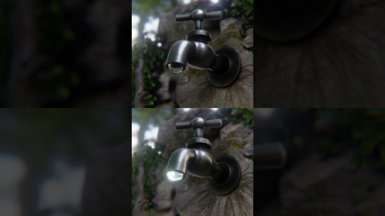Blender 4.2 raytracing render comparison 
