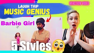 Download Lagu Barbie Girl in 5 Styles | Sandaru Sathsara | Super Laugh Trip | Bossbabe Cafe REACTION!🇱🇰 MP3