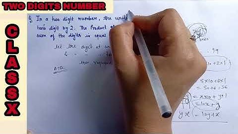 Two digits number linear equation| two digit number word problems class 10