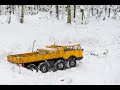 Tatra 813 Kolos Cross RC DC8 winter day in forest 2