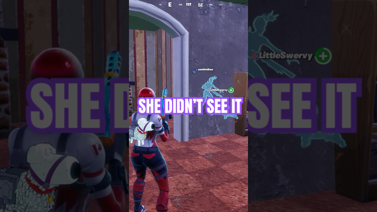 She didn't see it.. #gaming  #funny  #memes  #fyp  #trendingvideo  #fortnite