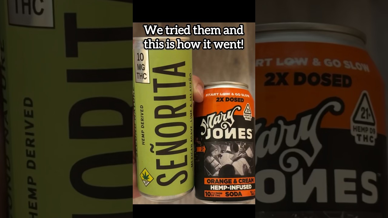 WE TRIED THC drinks for the FIRST TIME! 
