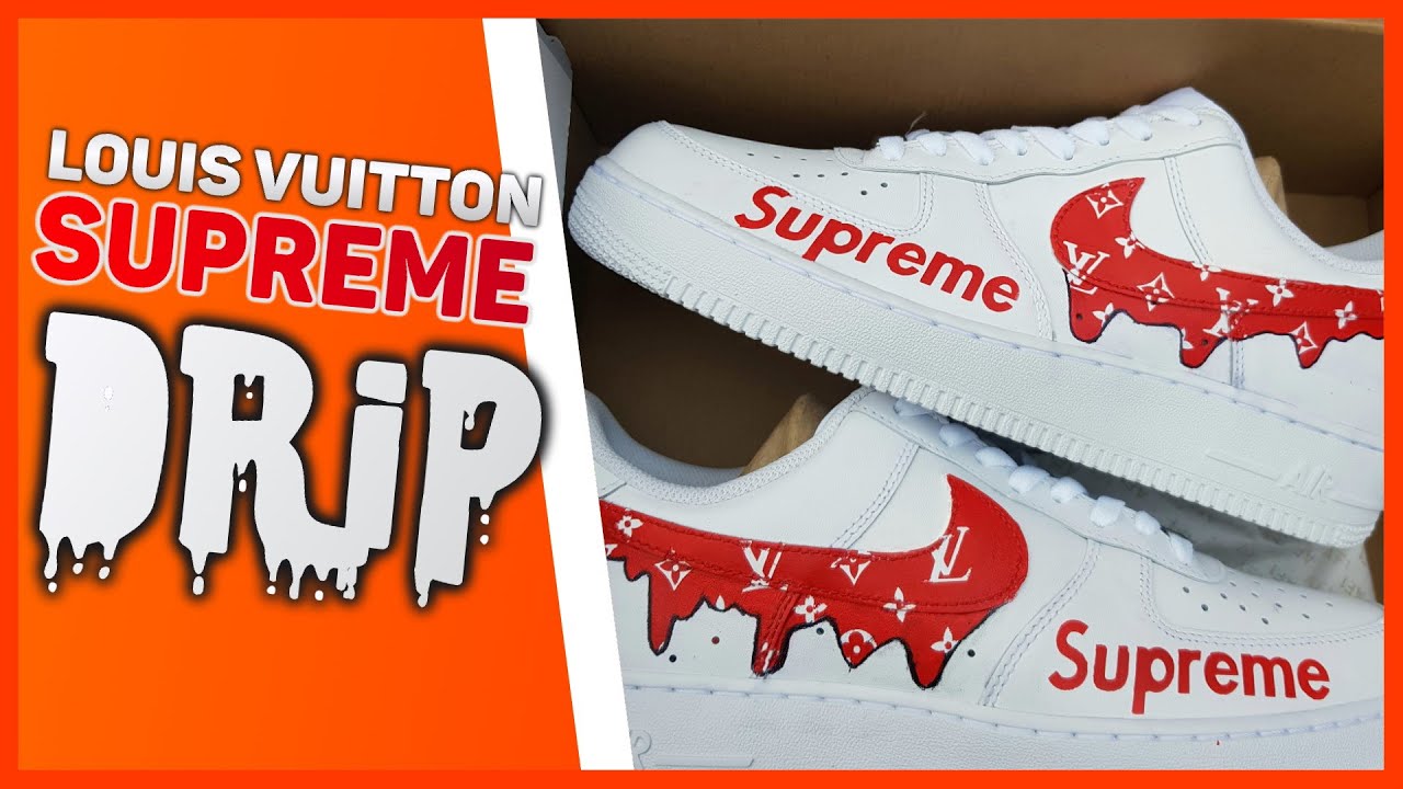Custom shoes & more!! - LV RED DRIPPER