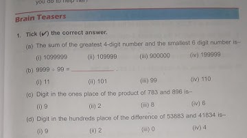 Dav Class 5 Math Unit 2 Brain Teasers (Q.No.5To10)| Operations On Large Number| @madhubanclasses