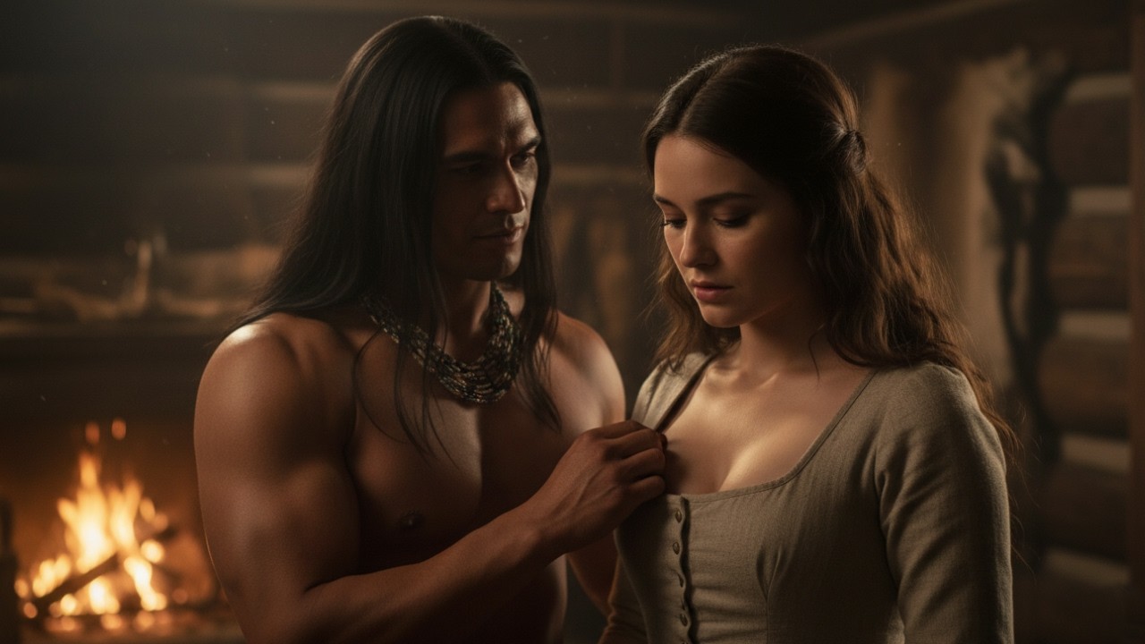 „Halt mich auf, wenn es zu viel wird…“, flüsterte der Apache der Braut zu, die er als Bezahlung nahm