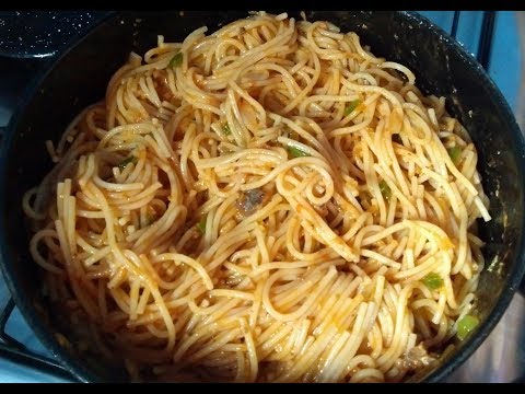 Macarronada com  Sardinha