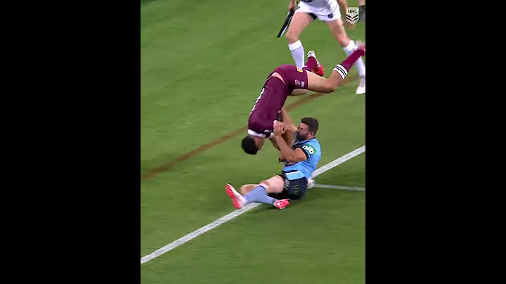 QLD Maroons Xhavier Coates impressive moment scoring the first try for Maroons.Game 2