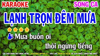 Karaoke Lạnh Trọn Đêm Mưa Song Ca ( Bolero Beat Hay ) | Huỳnh Lê