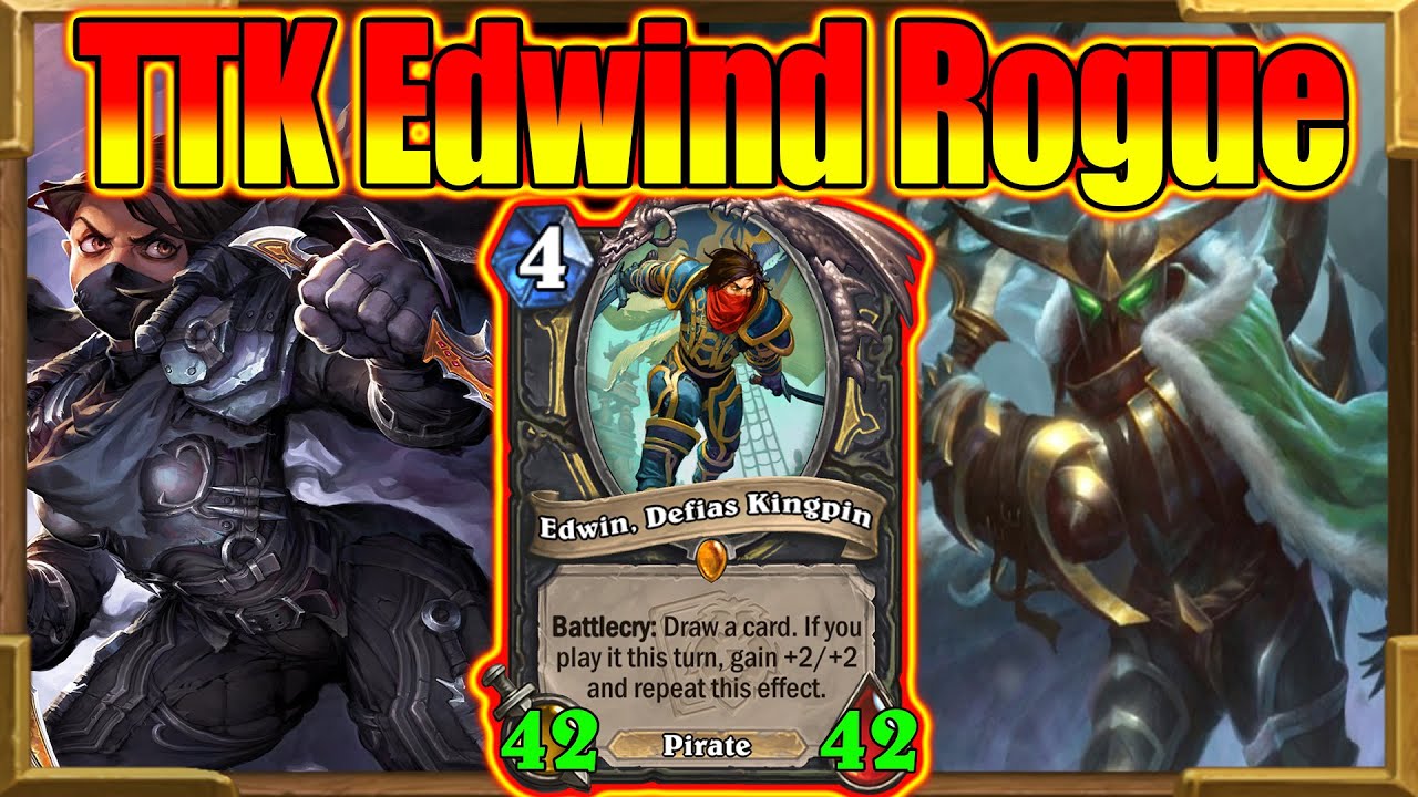 HOW BROKEN Is Edwin? TTK 30+ Damage Turn 4 Rogue | united in Stormwind Mini-Set | WILD | Hearthstone
