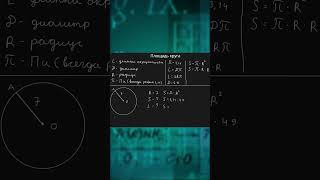 Площадь круга (Полное видео в закрепе)  #6класс #математика  #круг #окружность #площадь