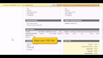Download completed PDF in Magento control panel