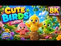 🐥 Cute Birds’ Fun Garden Adventure! 🌈 | Colorful Cartoon for Kids