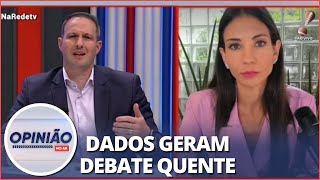 Capitão Derrite e Amanda Klein discutem queda da taxa de homicídios no Brasil