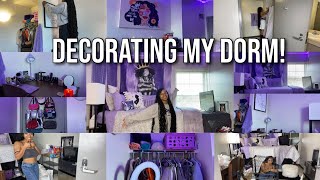 DECORATING MY DORM ROOM! | DORM TOUR 2021