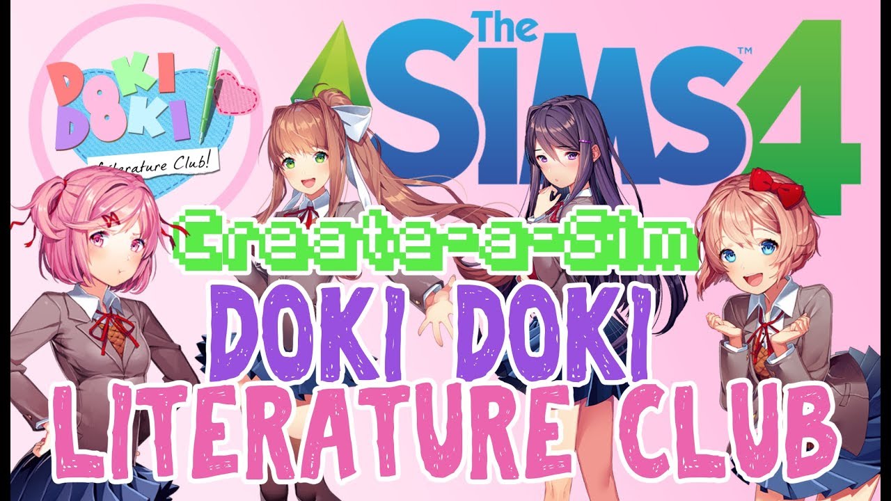 sims 4 doki doki literature club cc base game