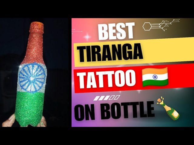 India flag tattoo जय हिंद जय भारत तिरंगा झंडा#viral - YouTube