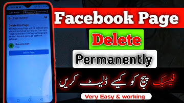 How to delete facebook page permanently | Facebook Page Delete Kaise Kare 2023