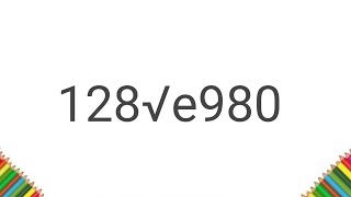 How To turn 128√e980 Number into I Love You step by step doodle art on paper