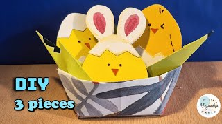 DIY CHICK EGGS | 3 pieces | Fun Paper CRAFTS 🐰🐣