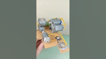 HOW TO MAKE A MINI PROTOTYPE ELECTRIC GENERATOR MACHINE CIRCUIT, USING A PARALLEL SYSTEM DC MOTOR